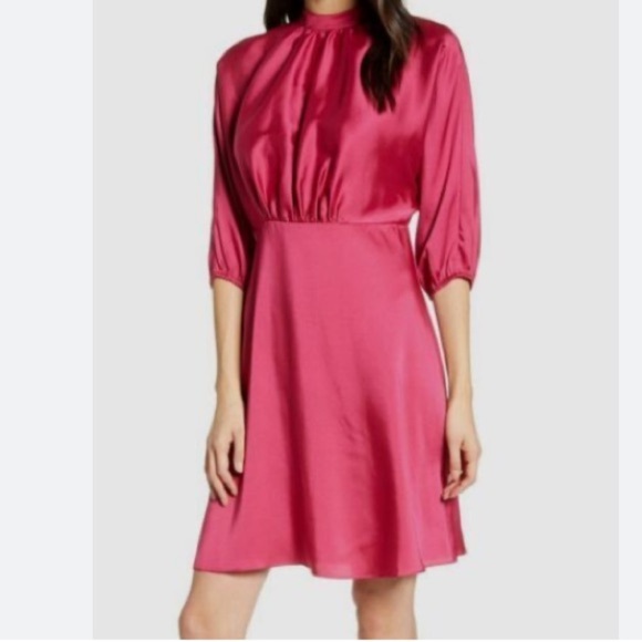 Rebecca Minkoff NWT WHITNEY DRESS Kjole - fuschia Sz 12 Office Resort Work Party - Picture 10 of 16